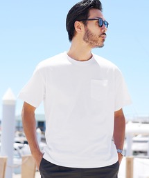 roshell（ロシェル）の「クルーネック オーガビッツコットンポケTEE（Tシャツ/カットソー）」