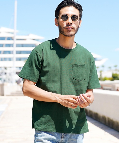 roshell(ロシェル)の「クルーネック オーガビッツコットンポケTEE(Tシャツ/カットソー・メンズ・ブルー系その他/グレー系その他/グリーン系その他2/ホワイト系その他/ブルー系その他2/グリーン系その他/グレー系その他2/ブラック系その他・X-LARGE/MEDIUM/SMALL/LARGE)」の6枚目の写真