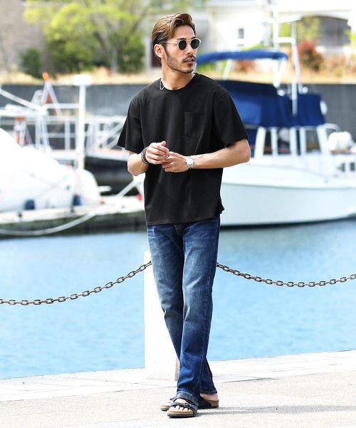 roshell(ロシェル)の「クルーネック オーガビッツコットンポケTEE(Tシャツ/カットソー・メンズ・ブルー系その他/グレー系その他/グリーン系その他2/ホワイト系その他/ブルー系その他2/グリーン系その他/グレー系その他2/ブラック系その他・X-LARGE/MEDIUM/SMALL/LARGE)」の11枚目の写真