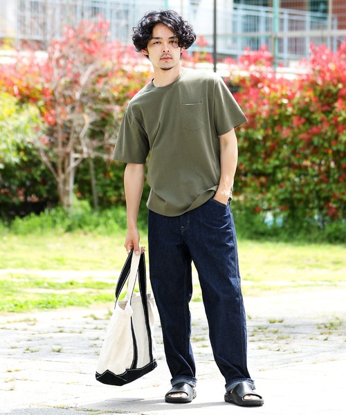 roshell(ロシェル)の「クルーネック オーガビッツコットンポケTEE(Tシャツ/カットソー・メンズ・ブルー系その他/グレー系その他/グリーン系その他2/ホワイト系その他/ブルー系その他2/グリーン系その他/グレー系その他2/ブラック系その他・X-LARGE/MEDIUM/SMALL/LARGE)」の12枚目の写真