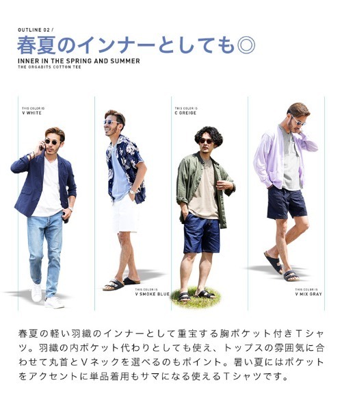 roshell(ロシェル)の「クルーネック オーガビッツコットンポケTEE(Tシャツ/カットソー・メンズ・ブルー系その他/グレー系その他/グリーン系その他2/ホワイト系その他/ブルー系その他2/グリーン系その他/グレー系その他2/ブラック系その他・X-LARGE/MEDIUM/SMALL/LARGE)」の20枚目の写真