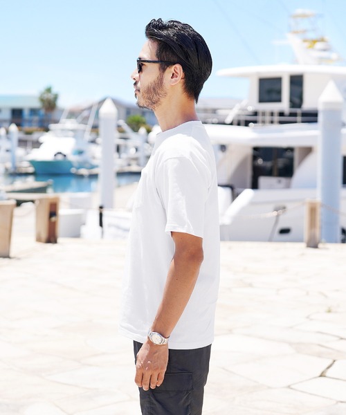 roshell(ロシェル)の「クルーネック オーガビッツコットンポケTEE(Tシャツ/カットソー・メンズ・ブルー系その他/グレー系その他/グリーン系その他2/ホワイト系その他/ブルー系その他2/グリーン系その他/グレー系その他2/ブラック系その他・X-LARGE/MEDIUM/SMALL/LARGE)」の22枚目の写真