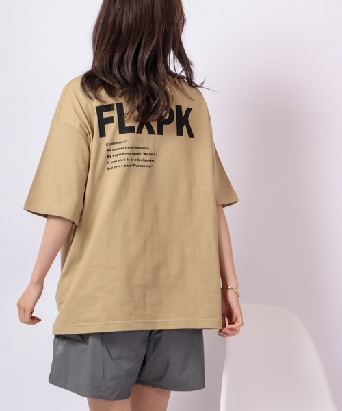FLASH PACKER(フラッシュパッカー)の「FLASH PACKER 半袖Tシャツ(Tシャツ/カットソー・メンズ・サンドベージュ/ホワイト/ネイビー・XL/L/M/S)」の8枚目の写真