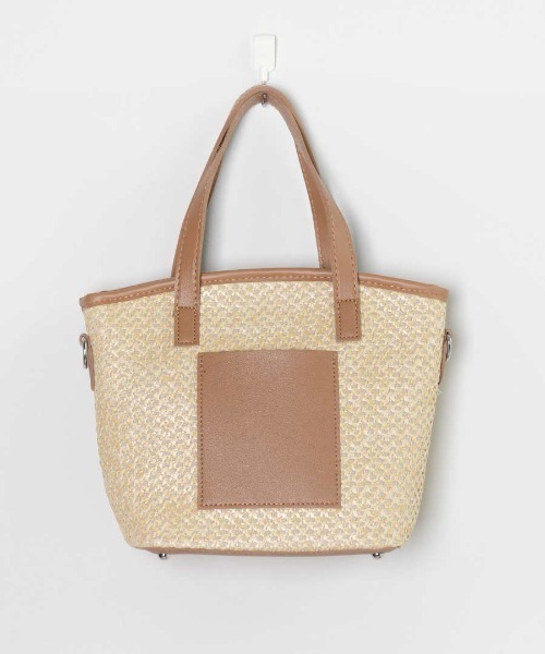 セール】パイピング かごバッグ ショルダーバッグ ミニ（かご