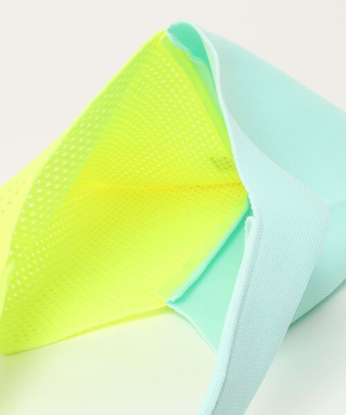 Tricote(トリコテ)の「TRICOTE トリコテ / BI COLOUR MESH BAG バイカラーメッシュバッグ / TR21BG005(トートバッグ・レディース・グリーン/イエロー/ピンク・FREE)」の6枚目の写真