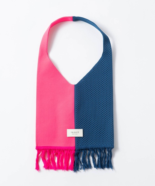 Tricote(トリコテ)の「TRICOTE トリコテ / BI COLOUR MESH BAG バイカラーメッシュバッグ / TR21BG005(トートバッグ・レディース・グリーン/イエロー/ピンク・FREE)」の3枚目の写真