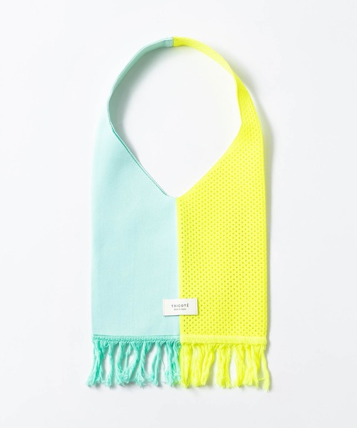 Tricote(トリコテ)の「TRICOTE トリコテ / BI COLOUR MESH BAG バイカラーメッシュバッグ / TR21BG005(トートバッグ・レディース・グリーン/イエロー/ピンク・FREE)」の2枚目の写真