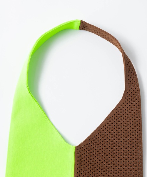 Tricote(トリコテ)の「TRICOTE トリコテ / BI COLOUR MESH BAG バイカラーメッシュバッグ / TR21BG005(トートバッグ・レディース・グリーン/イエロー/ピンク・FREE)」の10枚目の写真