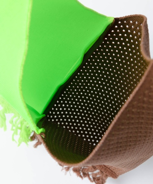 Tricote(トリコテ)の「TRICOTE トリコテ / BI COLOUR MESH BAG バイカラーメッシュバッグ / TR21BG005(トートバッグ・レディース・グリーン/イエロー/ピンク・FREE)」の12枚目の写真