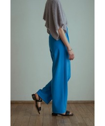 RIB STRIPE TUCK PANTS