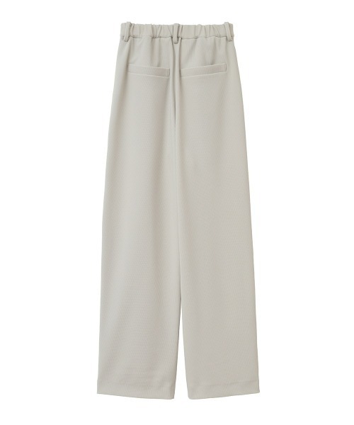 CLANE（クラネ）の「RIB STRIPE TUCK PANTS（スラックス・レディース・ブラック/ブルー/アイボリー・1/0/2）」の5枚目の写真