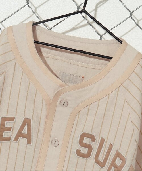 BREEZE by saori（ブリーズバイサオリ）の「WEB限定 ベースボールシャツ【BREEZE by saori】（シャツ/ブラウス・キッズ・ブラック/ベージュ・130/100/140/120/110/150/90）」の11枚目の写真