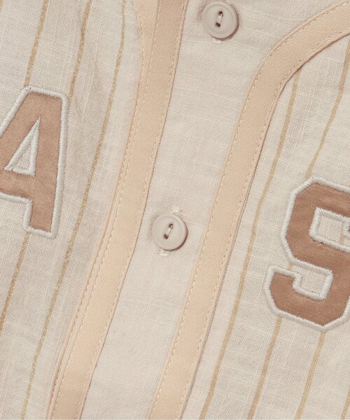 BREEZE by saori（ブリーズバイサオリ）の「WEB限定 ベースボールシャツ【BREEZE by saori】（シャツ/ブラウス・キッズ・ブラック/ベージュ・130/100/140/120/110/150/90）」の13枚目の写真