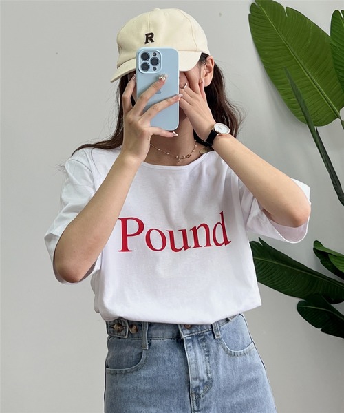 MAISON DE THERESE(メゾン ド テレーズ)の「ロゴプリントTシャツ(Tシャツ/カットソー・レディース・ベージュ/ホワイト/グレー・FREE)」の15枚目の写真