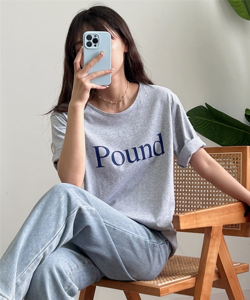 MAISON DE THERESE(メゾン ド テレーズ)の「ロゴプリントTシャツ(Tシャツ/カットソー・レディース・ベージュ/ホワイト/グレー・FREE)」の11枚目の写真