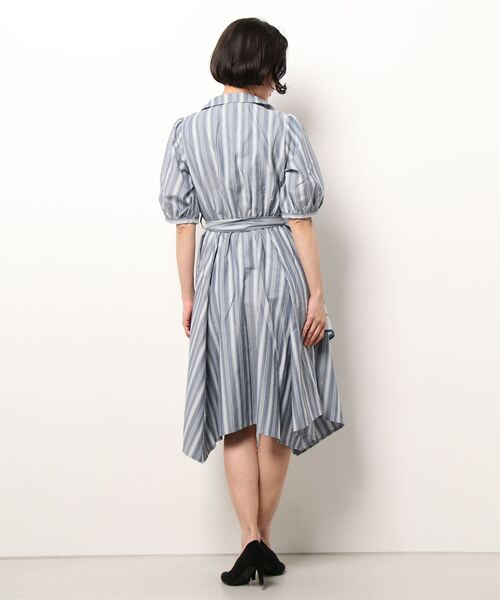 axes femme（アクシーズファム）の「スカーフ切替シャツ