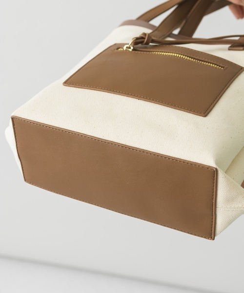 KATHARINE ROSS（キャサリンロス）の「【KATHARINE ROSS】キャンバスミニショルダーバッグ（ショルダーバッグ・レディース・カーキ/アイボリー・MEDIUM）」の15枚目の写真