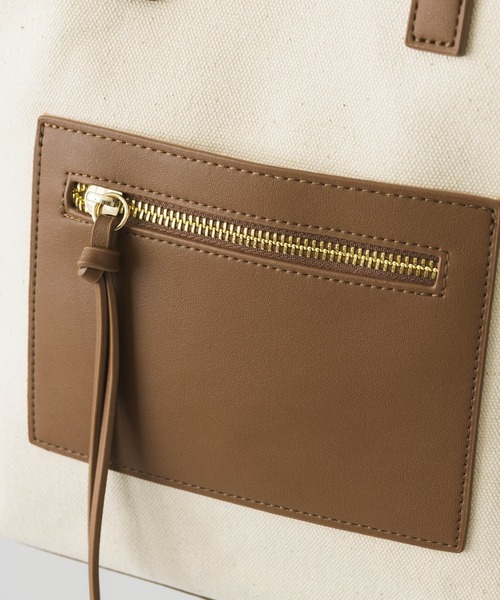 KATHARINE ROSS（キャサリンロス）の「【KATHARINE ROSS】キャンバスミニショルダーバッグ（ショルダーバッグ・レディース・カーキ/アイボリー・MEDIUM）」の16枚目の写真