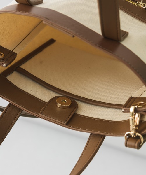 KATHARINE ROSS（キャサリンロス）の「【KATHARINE ROSS】キャンバスミニショルダーバッグ（ショルダーバッグ・レディース・カーキ/アイボリー・MEDIUM）」の17枚目の写真