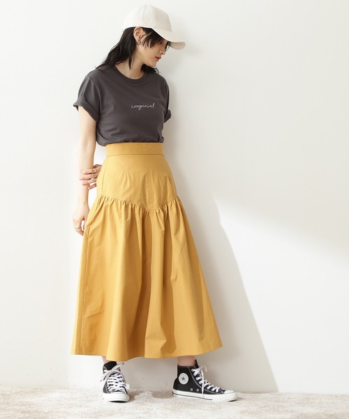 N.（N. Natural Beauty Basic）（エヌエヌナチュラルビューティーベーシック）の「◆手書きロゴＴシャツ（Tシャツ/カットソー・レディース・オフホワイト/ホワイト系その他/スミクロ・MEDIUM）」の6枚目の写真