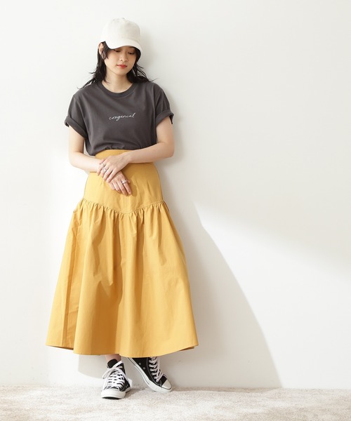 N.（N. Natural Beauty Basic）（エヌエヌナチュラルビューティーベーシック）の「◆手書きロゴＴシャツ（Tシャツ/カットソー・レディース・オフホワイト/ホワイト系その他/スミクロ・MEDIUM）」の7枚目の写真