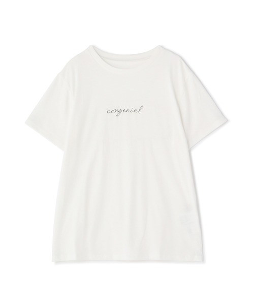 N.（N. Natural Beauty Basic）（エヌエヌナチュラルビューティーベーシック）の「◆手書きロゴＴシャツ（Tシャツ/カットソー・レディース・オフホワイト/ホワイト系その他/スミクロ・MEDIUM）」の12枚目の写真