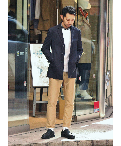 EDIFICE(エディフィス)の「◇TWILL JERSEY アンクル5PK(その他パンツ・メンズ・ライトグレー/ホワイト/ベージュ/ネイビー・32/30/29/31)」の7枚目の写真