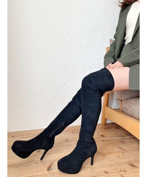 RESEXXY（リゼクシー）の「ピンヒールロングブーツ（ブーツ・レディース・ブラック・SMALL/MEDIUM/LARGE）」の4枚目の写真