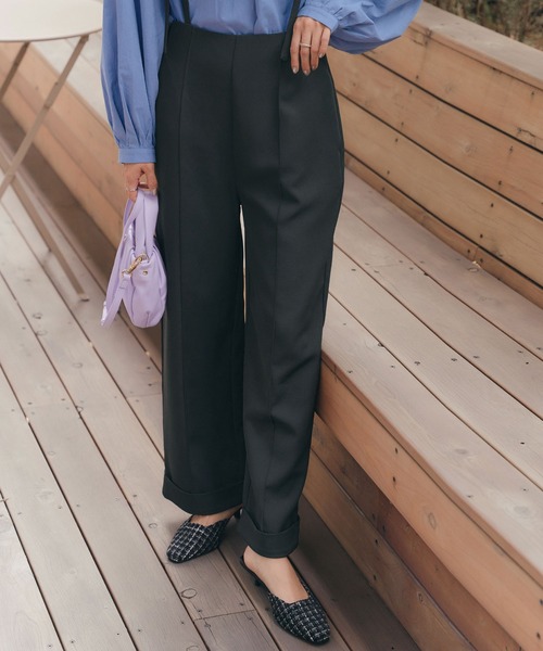 titivate（ティティベイト）の「ｻｽﾍﾟﾝﾀﾞｰ付きﾊｲｳｴｽﾄﾊﾟﾝﾂ（その他パンツ・レディース・ブラック/アイボリー/ライトブラウン・M/S/L）」の8枚目の写真