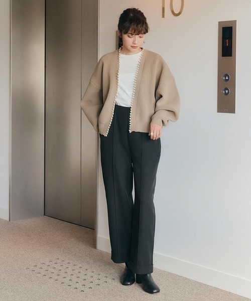 titivate（ティティベイト）の「ｻｽﾍﾟﾝﾀﾞｰ付きﾊｲｳｴｽﾄﾊﾟﾝﾂ（その他パンツ・レディース・ブラック/アイボリー/ライトブラウン・M/S/L）」の10枚目の写真