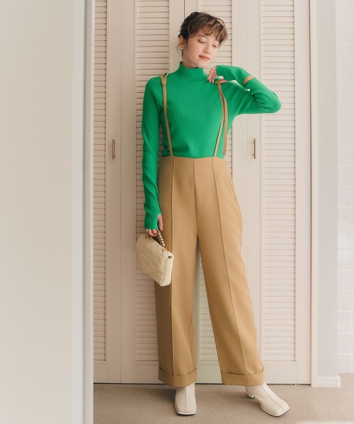 titivate（ティティベイト）の「ｻｽﾍﾟﾝﾀﾞｰ付きﾊｲｳｴｽﾄﾊﾟﾝﾂ（その他パンツ・レディース・ブラック/アイボリー/ライトブラウン・M/S/L）」の12枚目の写真