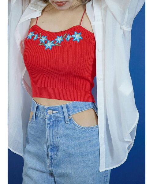 EVRIS（エヴリス）の「オーバーカラーシアーシャツ（シャツ/ブラウス・レディース・ホワイト/ブラック/レッド/マスタード・FREE）」の12枚目の写真