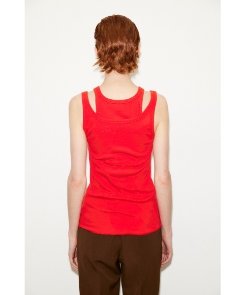 THROW by SLY(スローバイスライ)の「THROW LAYERED TANK TOP レイヤード タンクトップ(タンクトップ・レディース・ブラック/レッド/杢グレー・FREE)」の21枚目の写真