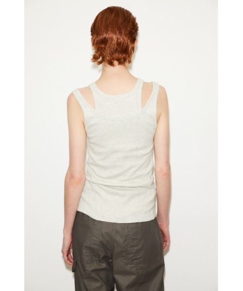 THROW by SLY(スローバイスライ)の「THROW LAYERED TANK TOP レイヤード タンクトップ(タンクトップ・レディース・ブラック/レッド/杢グレー・FREE)」の17枚目の写真