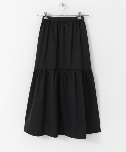 URBAN RESEARCH（アーバンリサーチ）の「タフタティアードスカート（スカート・レディース・ベージュ系その他/ブラック・38/36）」の8枚目の写真