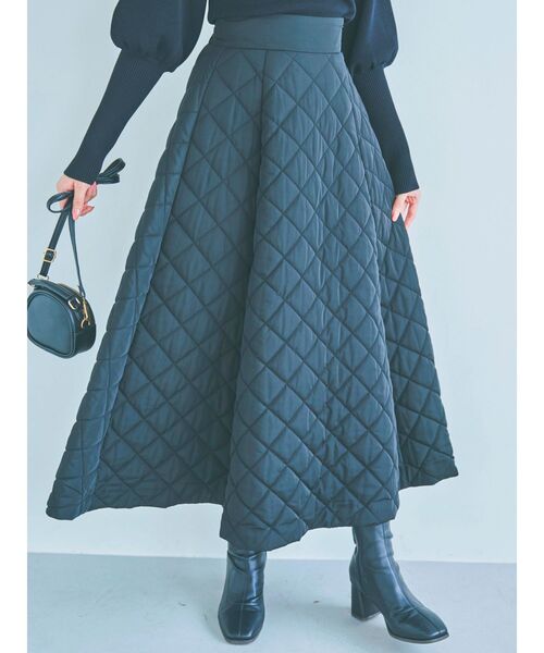 dazzlin（ダズリン）の「キルティングボリュームスカート（スカート・レディース・ブラック/ピンク・FREE）」の11枚目の写真