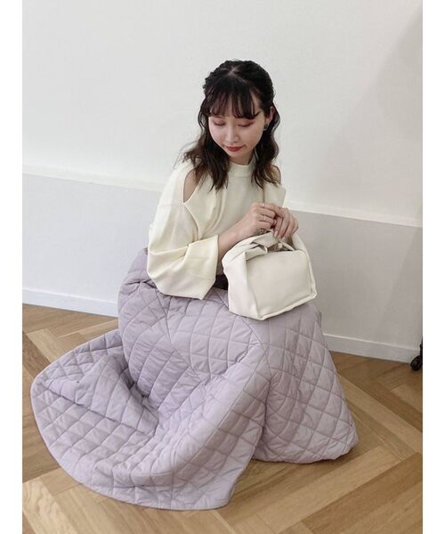 dazzlin（ダズリン）の「キルティングボリュームスカート（スカート・レディース・ブラック/ピンク・FREE）」の21枚目の写真