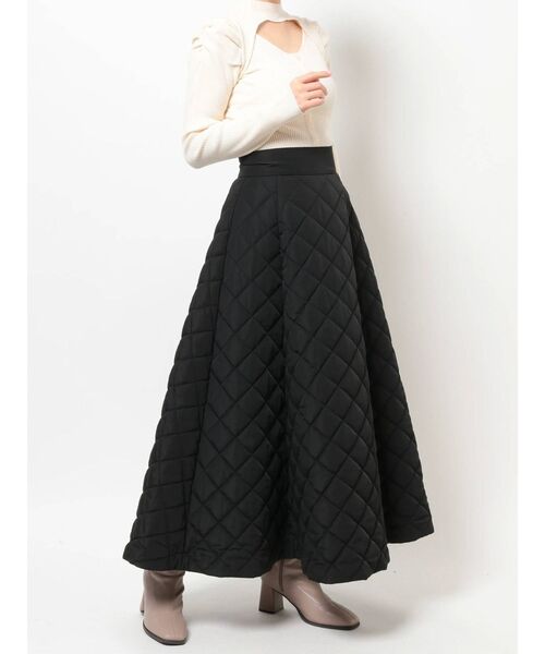 dazzlin（ダズリン）の「キルティングボリュームスカート（スカート・レディース・ブラック/ピンク・FREE）」の10枚目の写真