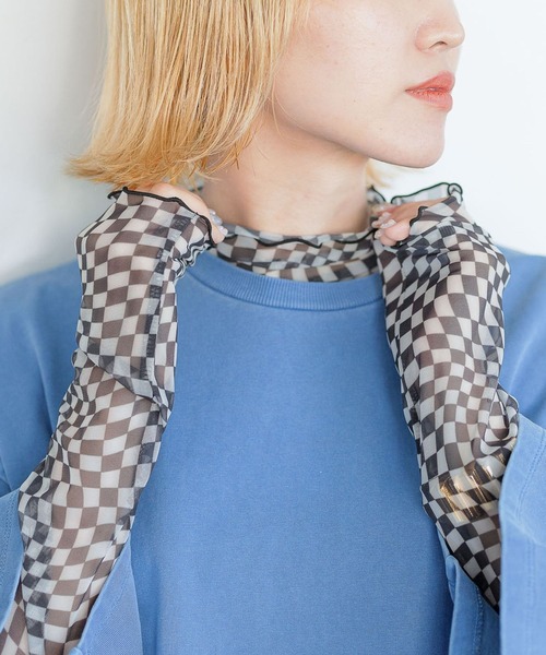 PBLIM（ページボーイリム）の「PAGEBOYLIM/アソートシアーハイネック（その他トップス・レディース・ブラック/レオパード/チェック・FREE）」の3枚目の写真