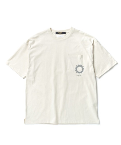 narifuri(ナリフリ)の「nanotec 制菌ポケットTシャツ(Tシャツ/カットソー・メンズ・チャコールグレー/ライトグレー/ブルー/アイボリー/ブラック・MEDIUM/LARGE)」の2枚目の写真