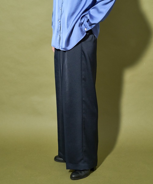 audrey and john wad（オードリーアンドジョンワッド）の「ベネシャンイージーパンツ -洗濯機洗い可-（その他パンツ・レディース・ブラック/ネイビー/ダークグリーン/ライトイエロー・S/M）」の4枚目の写真