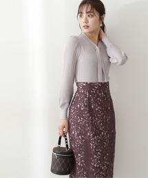 PROPORTION BODY DRESSING | ボリュームスリーブ２ｗａｙボウタイリブニット / 1212270502(ニット/セーター)