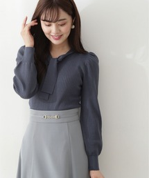 PROPORTION BODY DRESSING | ボリュームスリーブ2wayボウタイリブニット / 1212270502(ニット/セーター)