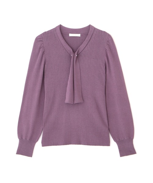 PROPORTION BODY DRESSING(プロポーションボディドレッシング)の「ボリュームスリーブ2wayボウタイリブニット / 1212270502(ニット/セーター・レディース・パープル/グレー/グリーン/ボルドー・SMALL/MEDIUM)」の17枚目の写真