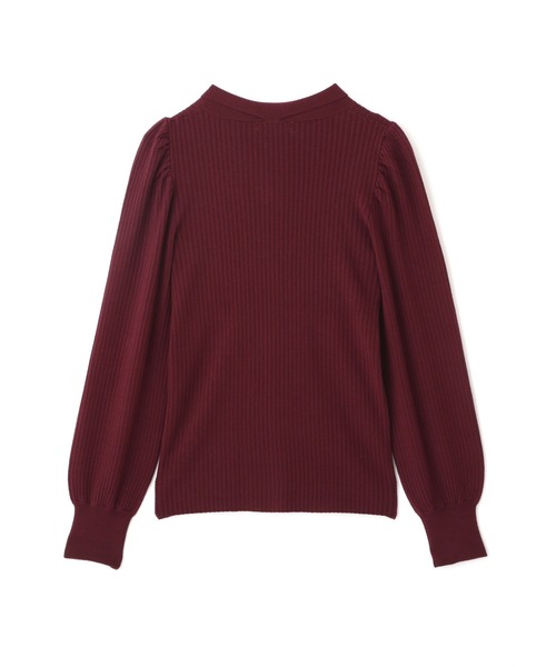 PROPORTION BODY DRESSING(プロポーションボディドレッシング)の「ボリュームスリーブ2wayボウタイリブニット / 1212270502(ニット/セーター・レディース・パープル/グレー/グリーン/ボルドー・SMALL/MEDIUM)」の20枚目の写真