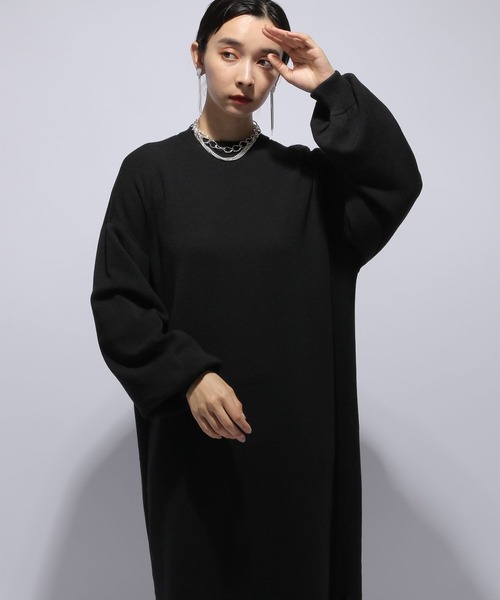 HARE（ハレ）の「リバーシブルチュールニットワンピース(HARE