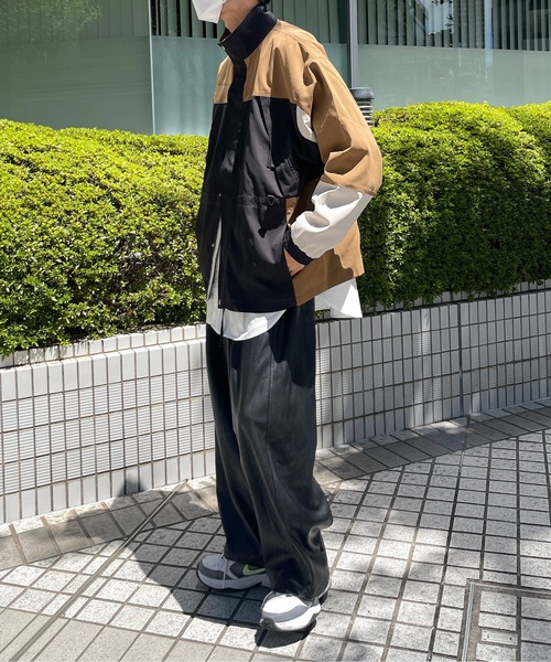 CPCM(シーピーシーエム)の「配色切替トラックジャケット(ブルゾン・メンズ・ブラック/ベージュ/サックスブルー・MEDIUM/LARGE)」の10枚目の写真