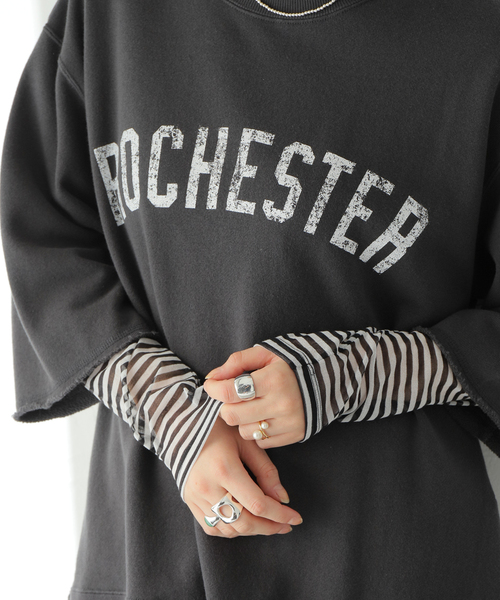 JOURNAL STANDARD(ジャーナルスタンダード)の「シアーロングTシャツ(Tシャツ/カットソー・レディース・ホワイト/ホワイト×ホワイト・FREE)」の8枚目の写真