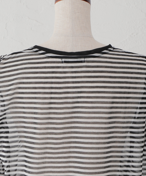 JOURNAL STANDARD(ジャーナルスタンダード)の「シアーロングTシャツ(Tシャツ/カットソー・レディース・ホワイト/ホワイト×ホワイト・FREE)」の11枚目の写真