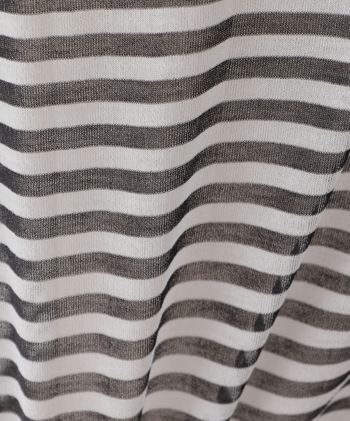 JOURNAL STANDARD(ジャーナルスタンダード)の「シアーロングTシャツ(Tシャツ/カットソー・レディース・ホワイト/ホワイト×ホワイト・FREE)」の7枚目の写真